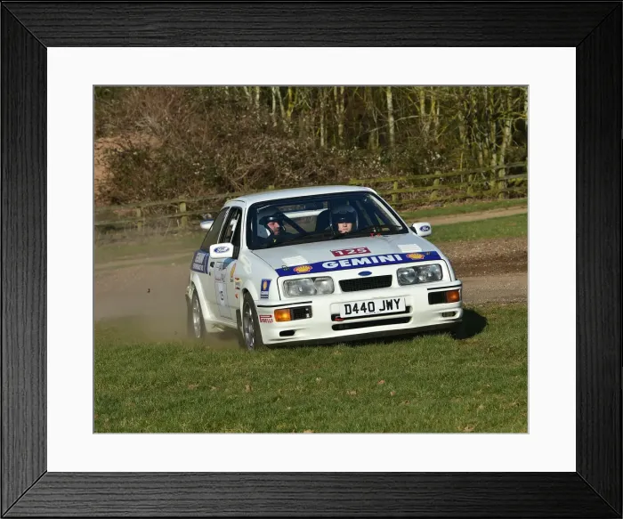 Framed Print : CM26 7865 Keith Garton, Ford Sierra Cosworth