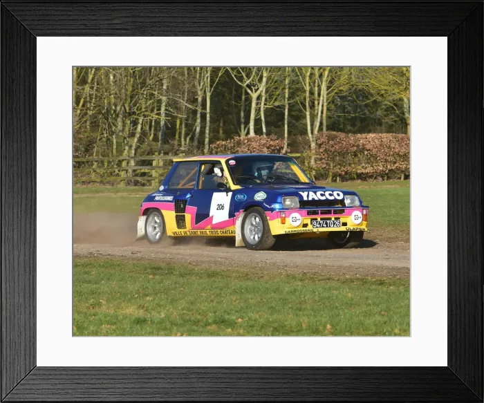 Framed Print : CM26 7878 Jess Watts, Renault 5 Maxi Turbo Framed Print : CM26 7878 Jess Watts, Renault 5 Maxi Turbo