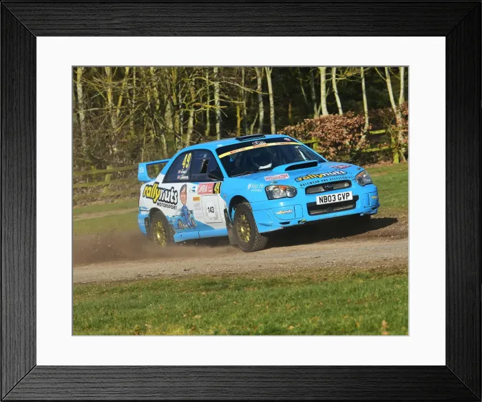 Framed Print : CM26 7893 Paul Bonas, Craig Cameron, Subaru Impreza