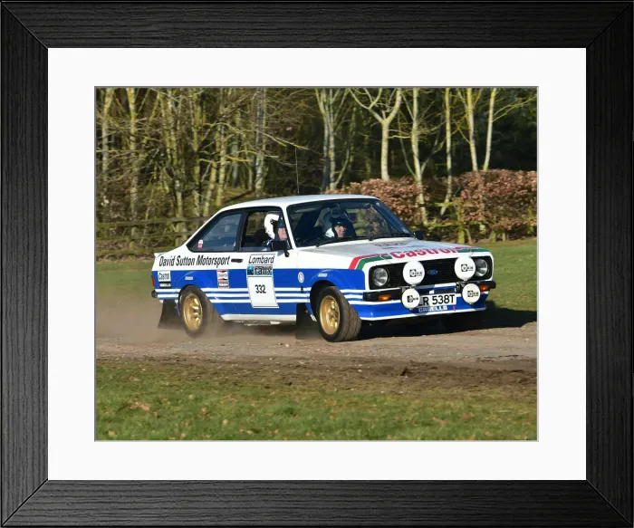 Framed Print : CM26 7935 Paul Holmes, Ford Escort Mk2 RS1800