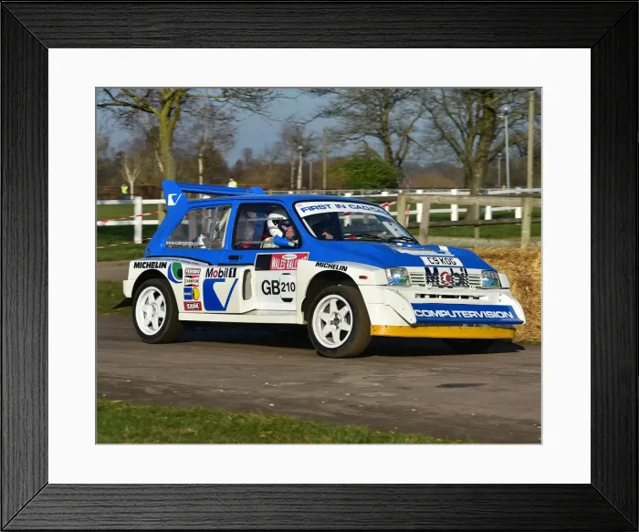 Framed Print : CM26 7986 Dave Higgs, MG Metro 6R4 Framed Print : CM26 7986 Dave Higgs, MG Metro 6R4