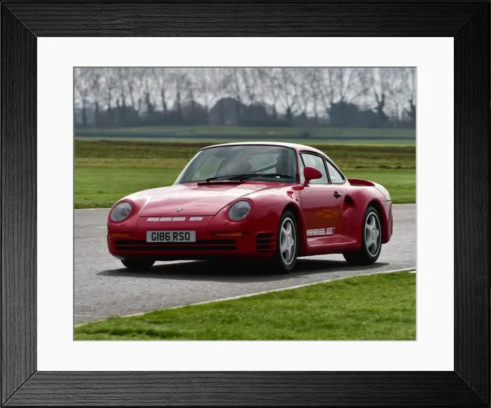Framed Print : CM26 8407 Charles-Henri Samani, Porsche 959 S Framed Print : CM26 8407 Charles-Henri Samani, Porsche 959 S