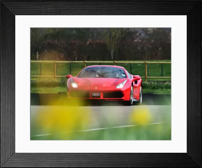 Framed Print : CM26 8346 Richard Russell, Ferrari 488 Framed Print : CM26 8346 Richard Russell, Ferrari 488