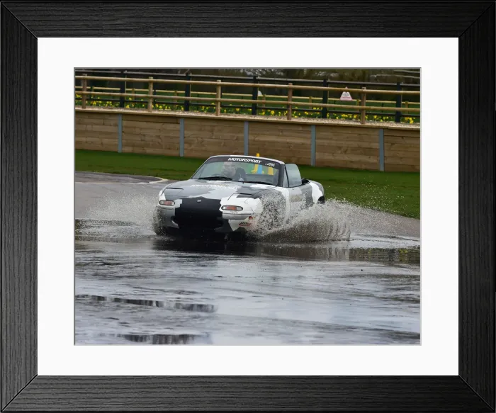 Framed Print : CM26 8878 Mazda MX-5, water splash Framed Print : CM26 8878 Mazda MX-5, water splash