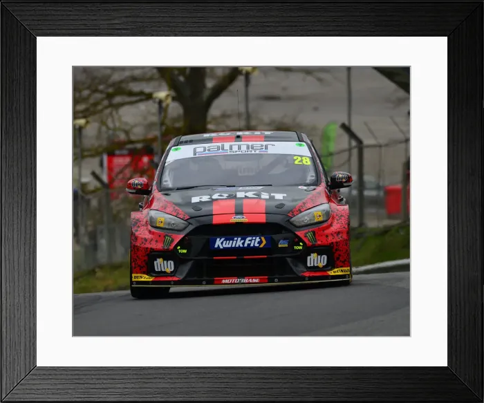 Framed Print : CJ7 7584 Nic Hamilton, Ford Focus RS Framed Print : CJ7 7584 Nic Hamilton, Ford Focus RS