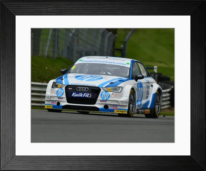 Framed Print : CJ7 7624 Mark Blundell, Audi S3 Framed Print : CJ7 7624 Mark Blundell, Audi S3