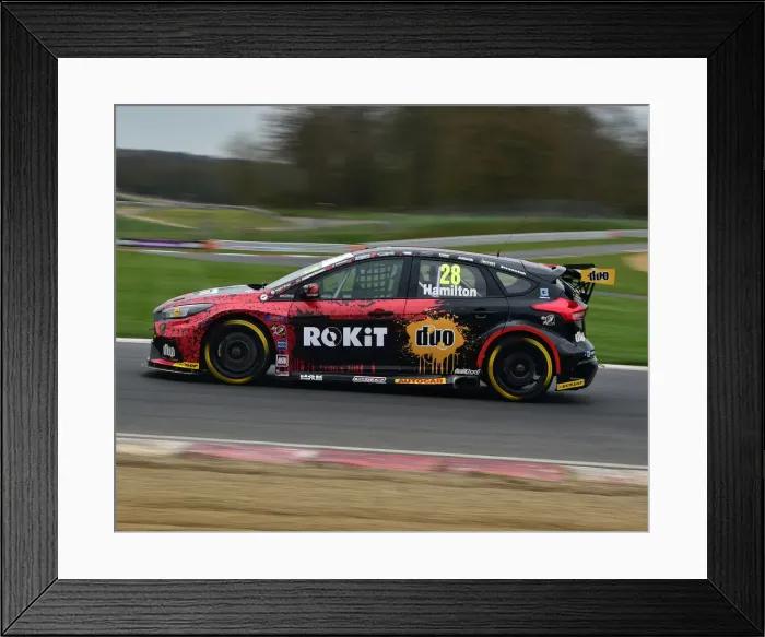 Framed Print : CM26 9359 Nic Hamilton, Ford Focus RS Framed Print : CM26 9359 Nic Hamilton, Ford Focus RS