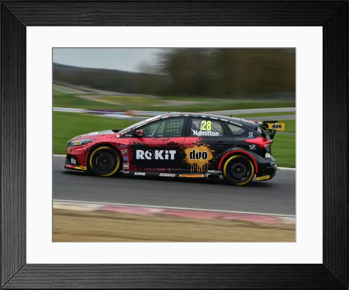 Framed Print : CM26 9340 Nic Hamilton, Ford Focus RS Framed Print : CM26 9340 Nic Hamilton, Ford Focus RS