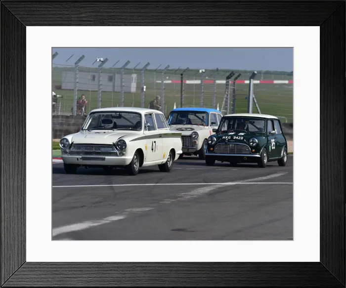 Framed Print : CM26 9963 Nigel Cox, Ford Lotus Cortina Mk1, Roger Godfrey, Austin Cooper S Framed Print : CM26 9963 Nigel Cox, Ford Lotus Cortina Mk1, Roger Godfrey, Austin Cooper S