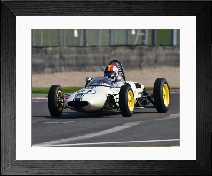 Framed Print : Historic Formula Junior, HSCC, Season Opener, Saturday, 30th March 2019, Donington Park Framed Print : Historic Formula Junior, HSCC, Season Opener, Saturday, 30th March 2019, Donington Park