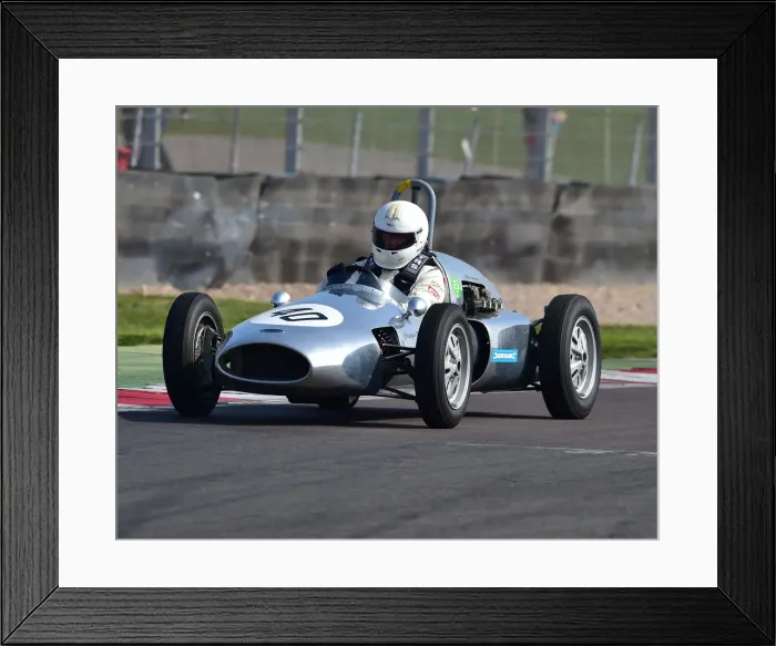 Framed Print : Historic Formula Junior, HSCC, Season Opener, Saturday, 30th March 2019, Donington Park Framed Print : Historic Formula Junior, HSCC, Season Opener, Saturday, 30th March 2019, Donington Park