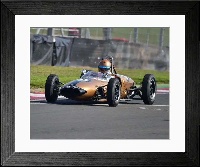 Framed Print : Historic Formula Junior, HSCC, Season Opener, Saturday, 30th March 2019, Donington Park Framed Print : Historic Formula Junior, HSCC, Season Opener, Saturday, 30th March 2019, Donington Park