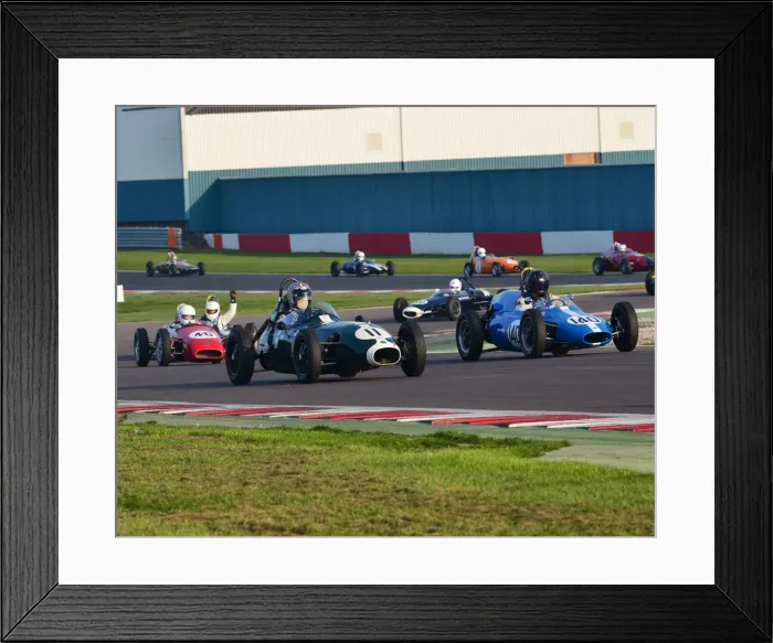 Framed Print : Historic Formula Junior, HSCC, Season Opener, Saturday, 30th March 2019, Donington Park Framed Print : Historic Formula Junior, HSCC, Season Opener, Saturday, 30th March 2019, Donington Park