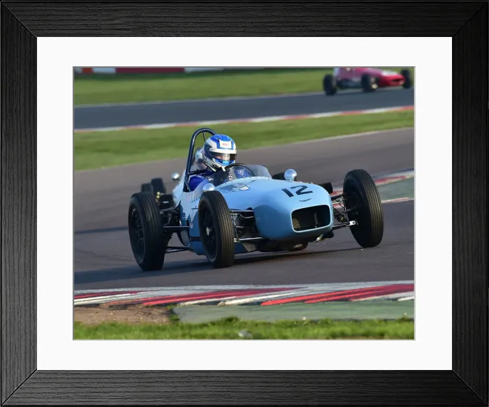 Framed Print : Historic Formula Junior, HSCC, Season Opener, Saturday, 30th March 2019, Donington Park Framed Print : Historic Formula Junior, HSCC, Season Opener, Saturday, 30th March 2019, Donington Park