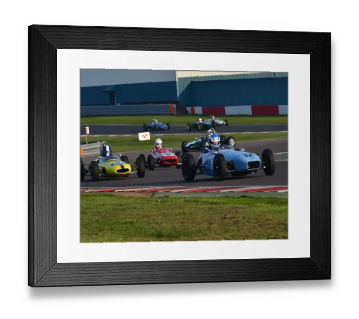 Framed Print : Historic Formula Junior, HSCC, Season Opener, Saturday, 30th March 2019, Donington Park Framed Print : Historic Formula Junior, HSCC, Season Opener, Saturday, 30th March 2019, Donington Park