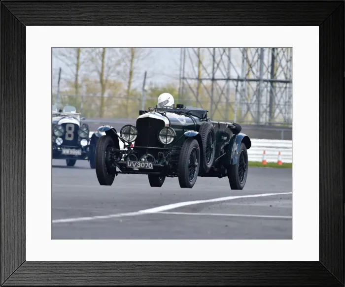 Framed Print : CM27 5877 Eddie McGuire, Rachel Kirkby, Bentley Speed Six Le Mans