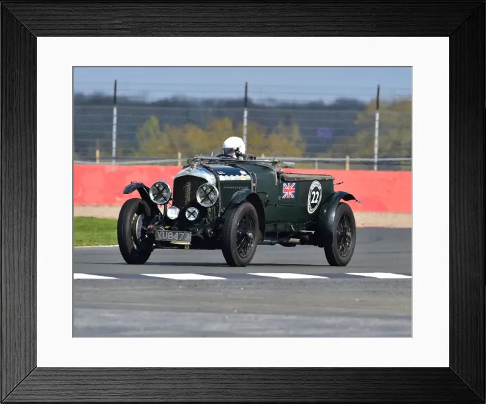 Framed Print : CM27 5839 Theo Hunt, Martin Hunt, Bentley 4 Litre Tourer