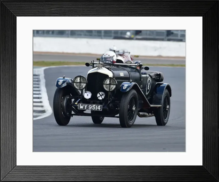 Framed Print : CM27 5265 Jeremy Welch, Alex Bell, Bentley 3-4 Litre Speed Model