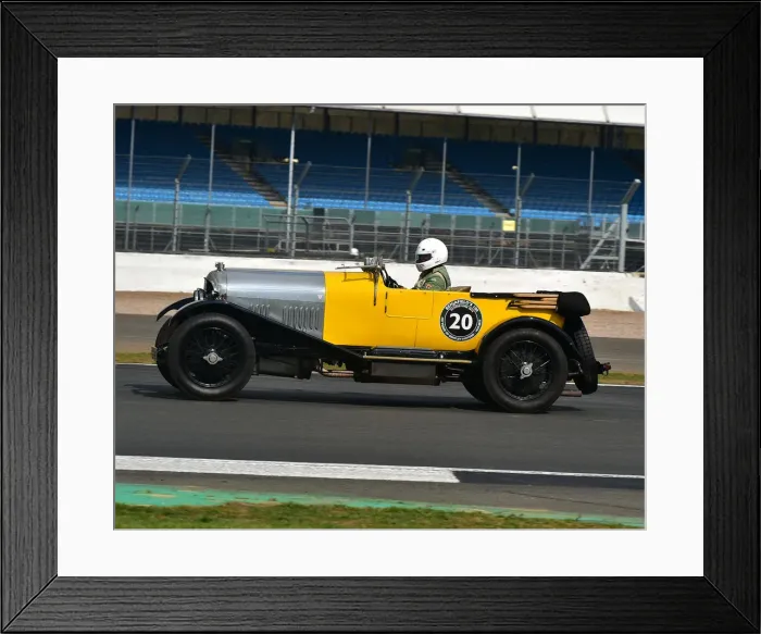 Framed Print : CM27 5019 Chris Batty, Peter Batty, Bentley 3 litre VDP Tourer