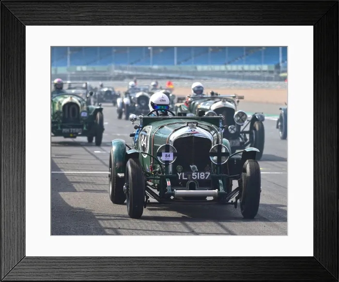 Framed Print : CM27 5717 Neil Sandwith, Bentley 3-4 litre