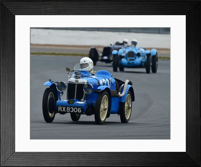 Framed Print : CM27 5375 Chris Cadman, MG Montlhery Midget