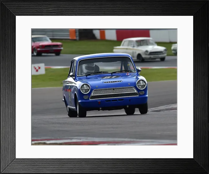 Framed Print : CM27 8695 Ambrogio Perfetti, Oscar Rovelli, Ford Lotus Cortina Mk1