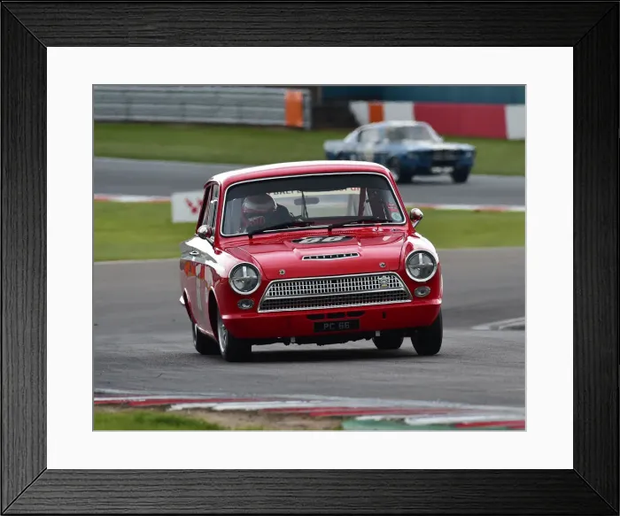 Framed Print : CM27 8699 Pete Chambers, Ford Lotus Cortina Mk1