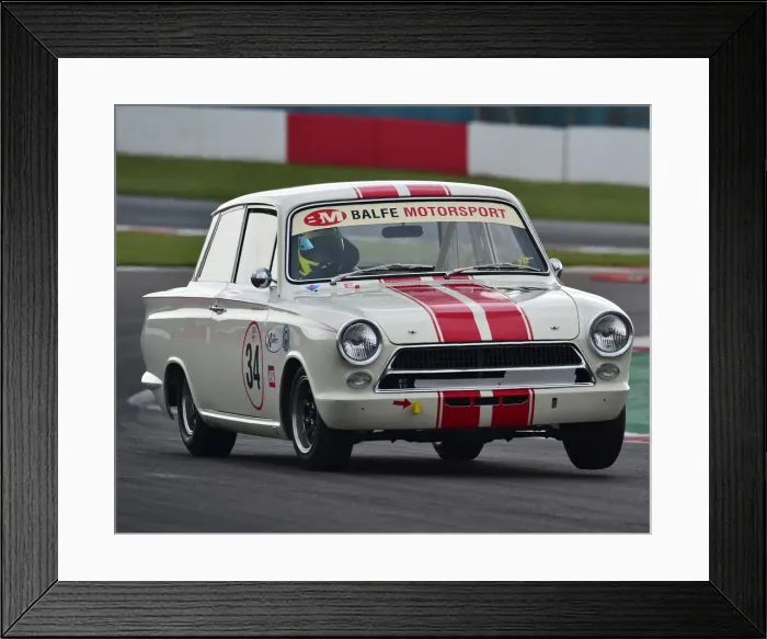 Framed Print : CM27 8806 Shaun Balfe, Ford Lotus Cortina Mk1 Framed Print : CM27 8806 Shaun Balfe, Ford Lotus Cortina Mk1