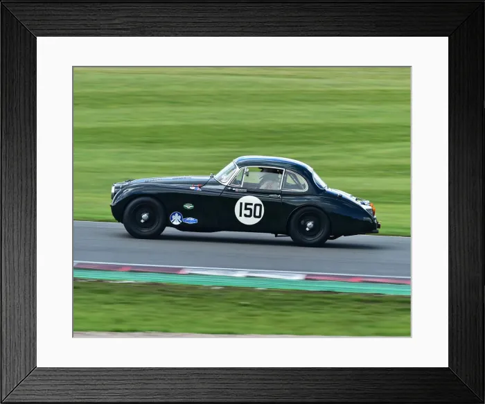Framed Print : CM27 6396 Chris Keith-Lucas, Claire Keith-Lucas, Jaguar XK150 FHC