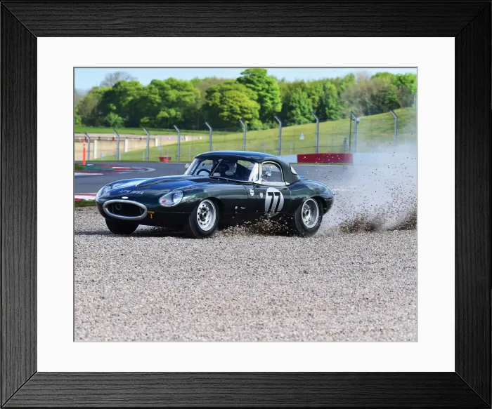 Framed Print : CM27 6299 Hughes, Wright, Jaguar E-Type