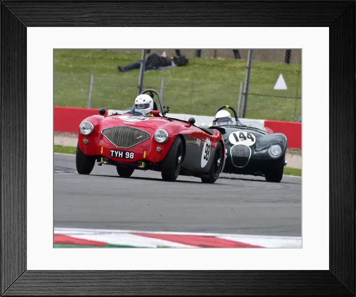 Framed Print : CM27 6714 Nick Matthews, Austin Healey 100-4 Framed Print : CM27 6714 Nick Matthews, Austin Healey 100-4