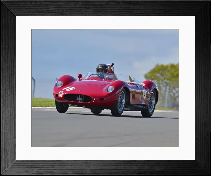 Framed Print : CM27 6573 Richard Wilson, Martin Stretton, Maserati 250S Framed Print : CM27 6573 Richard Wilson, Martin Stretton, Maserati 250S