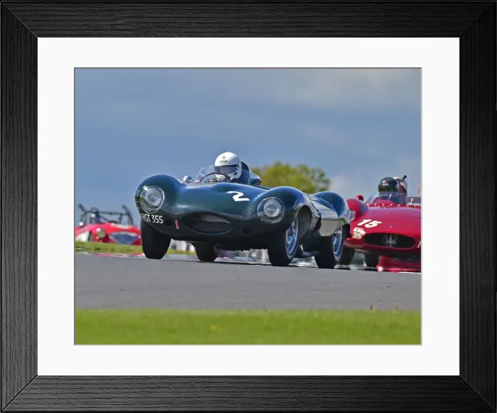 Framed Print : CM27 6550 John Pearson, Gary Pearson, Jaguar D type