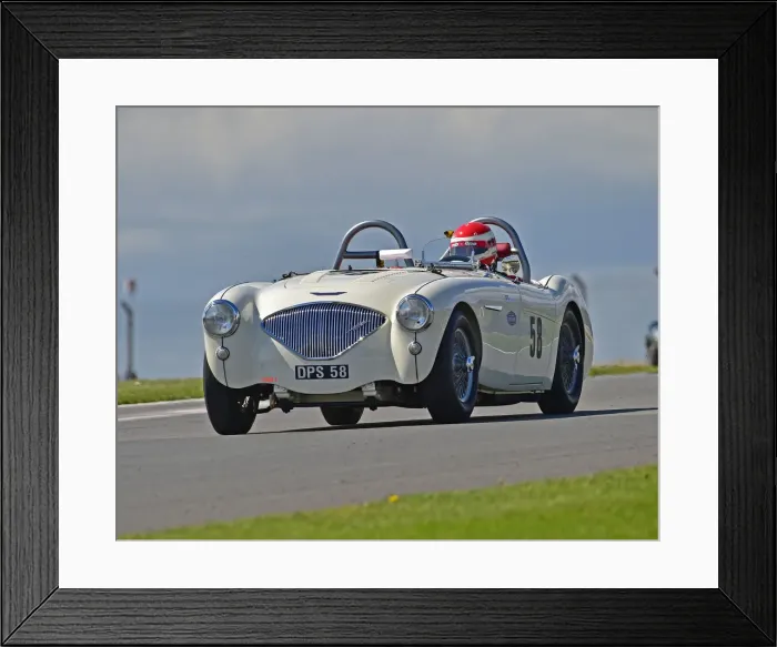 Framed Print : CM27 6545 David Stanley, Austin Healey 100 Le Mans Framed Print : CM27 6545 David Stanley, Austin Healey 100 Le Mans