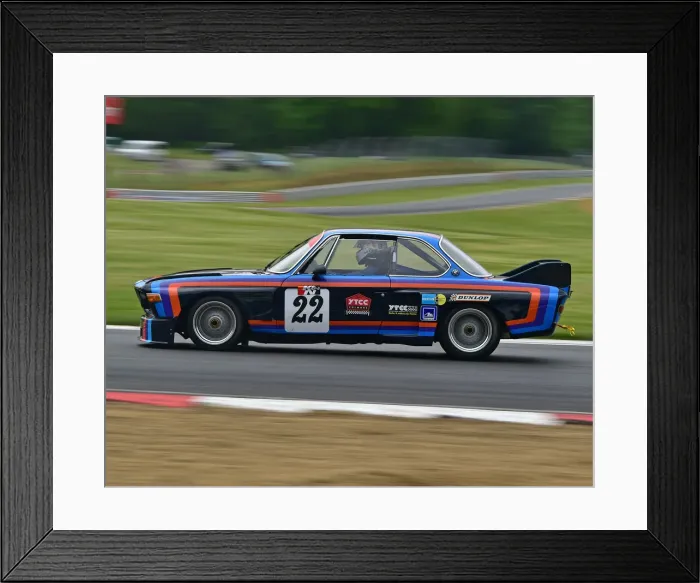 Framed Print : CM28 1343 Alex Elliott, BMW 3 litre CSL Framed Print : CM28 1343 Alex Elliott, BMW 3 litre CSL
