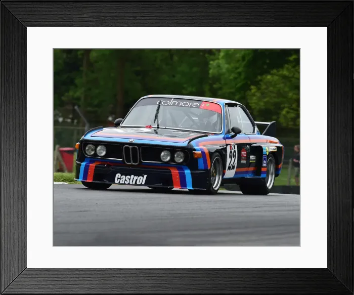 Framed Print : CM28 1267 Alex Elliott, BMW 3 litre CSL Framed Print : CM28 1267 Alex Elliott, BMW 3 litre CSL