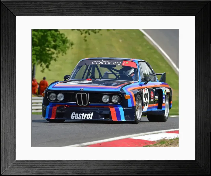 Framed Print : CM28 0265 Alex Elliott, BMW 3 litre CSL Framed Print : CM28 0265 Alex Elliott, BMW 3 litre CSL