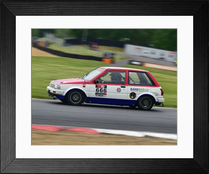 Framed Print : CM28 1303 Marian Verbijsterd, Toyota Starlet Framed Print : CM28 1303 Marian Verbijsterd, Toyota Starlet
