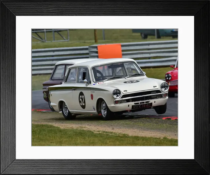 Framed Print : CM28 2341 Mike Stephenson, Ford Lotus Cortina Framed Print : CM28 2341 Mike Stephenson, Ford Lotus Cortina