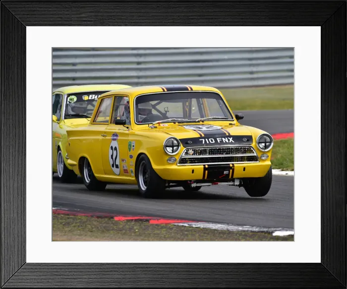 Framed Print : CM28 2220 Richard Belcher, Ford Lotus Cortina