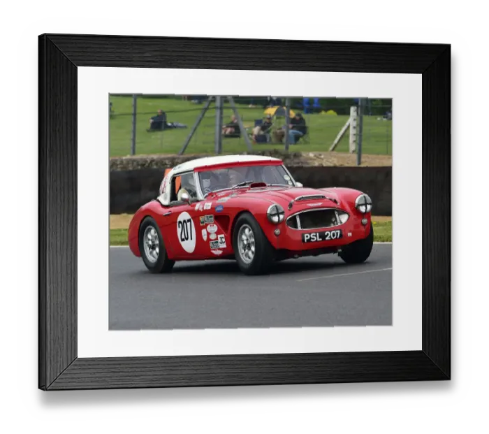 Framed Print : CM27 9096 Crispin Harris, James Wilmoth, Austin Healey 3000