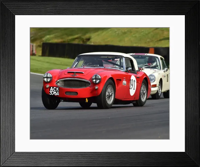 Framed Print : CM28 0081 Mark Holme, Nigel Greensall, Austin Healey 3000