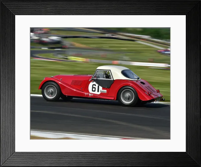 Framed Print : CM28 0156 Simon Orebi-Gann, Michael Bell, Morgan Plus Four Supersport Framed Print : CM28 0156 Simon Orebi-Gann, Michael Bell, Morgan Plus Four Supersport