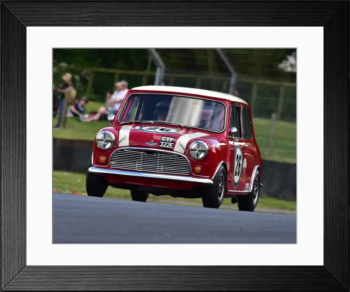 Framed Print : CM27 9707 Ron Maydon, Austin Mini Cooper S Framed Print : CM27 9707 Ron Maydon, Austin Mini Cooper S