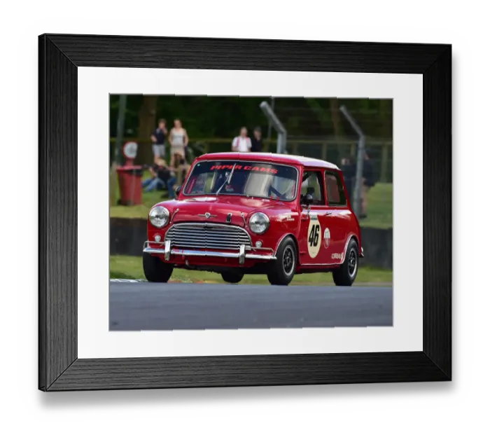 Framed Print : CM27 9712 Bill Sollis, Ian Curley, Austin Mini Cooper S Framed Print : CM27 9712 Bill Sollis, Ian Curley, Austin Mini Cooper S