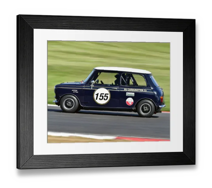 Framed Print : CM27 9802 Jeff Smith, Jo Polley, Austin Mini Cooper S Framed Print : CM27 9802 Jeff Smith, Jo Polley, Austin Mini Cooper S