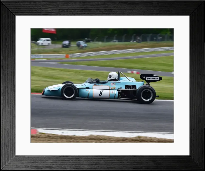 Framed Print : CM28 1492 Klaus Bergs, Brabham BT36 Framed Print : CM28 1492 Klaus Bergs, Brabham BT36