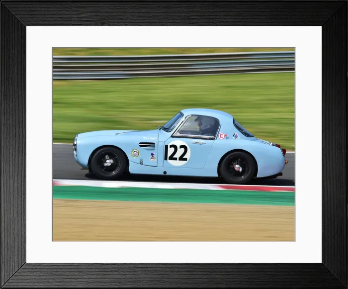 Framed Print : CM28 0551 Gerard Buggy, Darryl Davis, Austin Healey Sebring Sprite