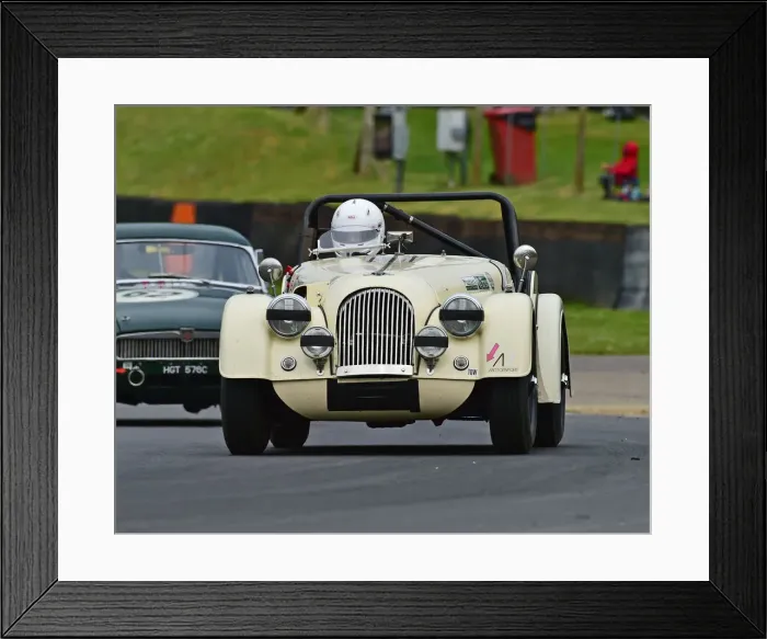 Framed Print : CM28 1655 David Wenman, Morgan Plus 4