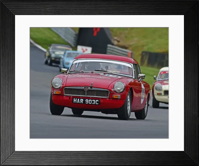 Framed Print : CM28 1664 Simon Barker, MGB
